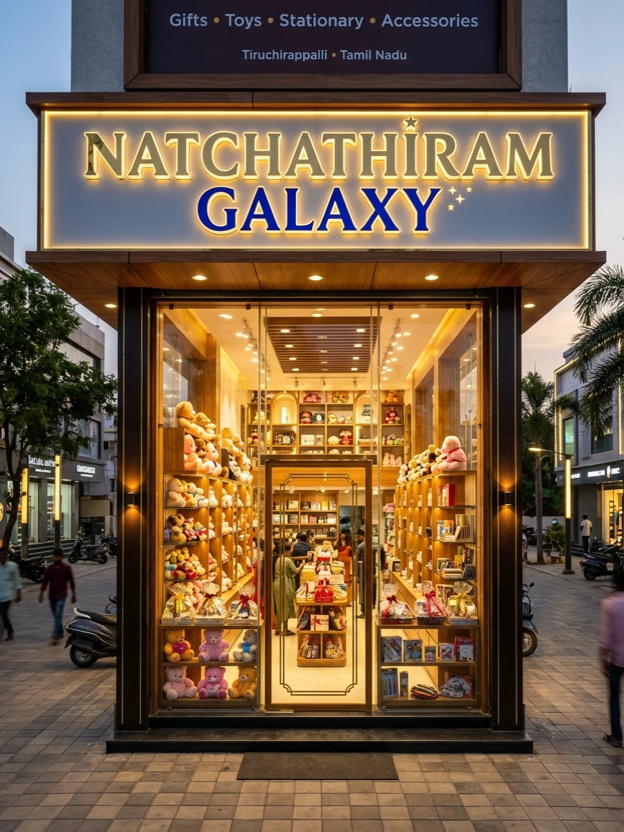 Natchathiram Galaxy Storefront in Trichy